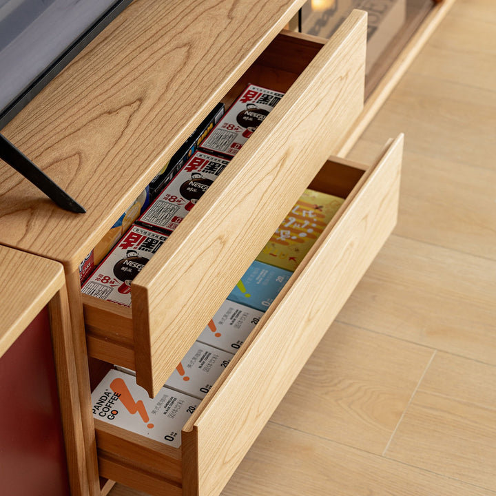 Bauhaus cherry wood tv console time environmental situation.