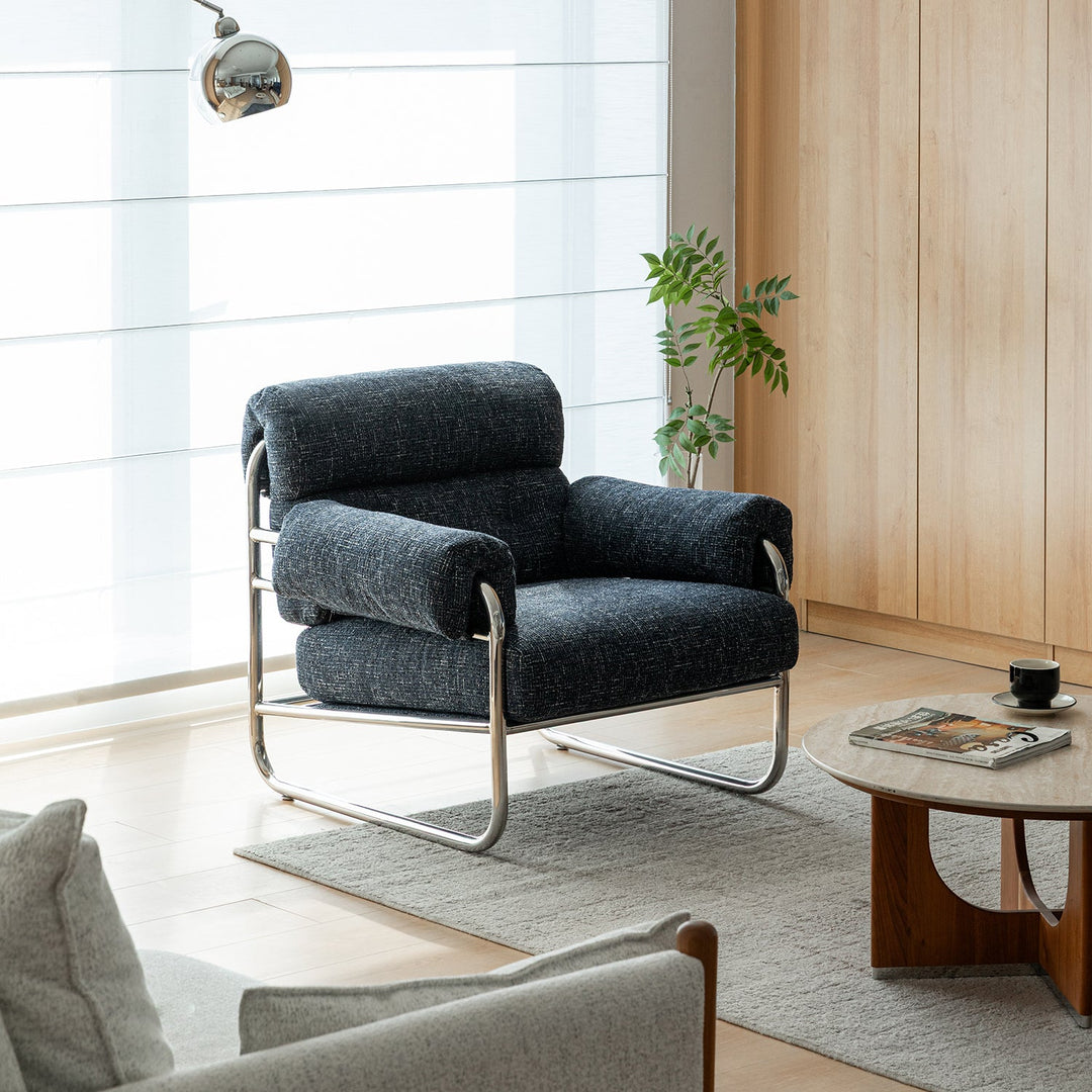 Bauhaus mix weave fabric 1 seater sofa becca environmental situation.