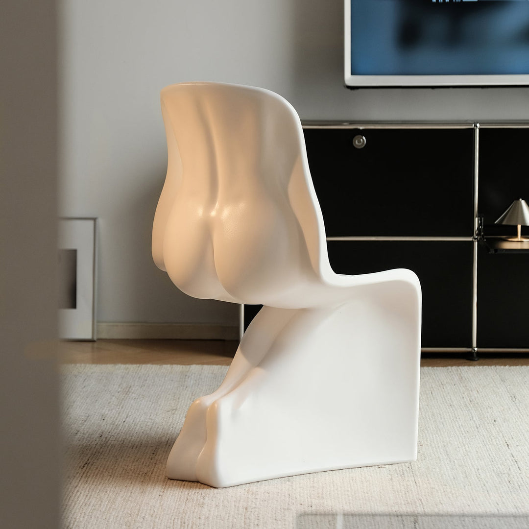 Bauhaus plastic dining chair her material variants.