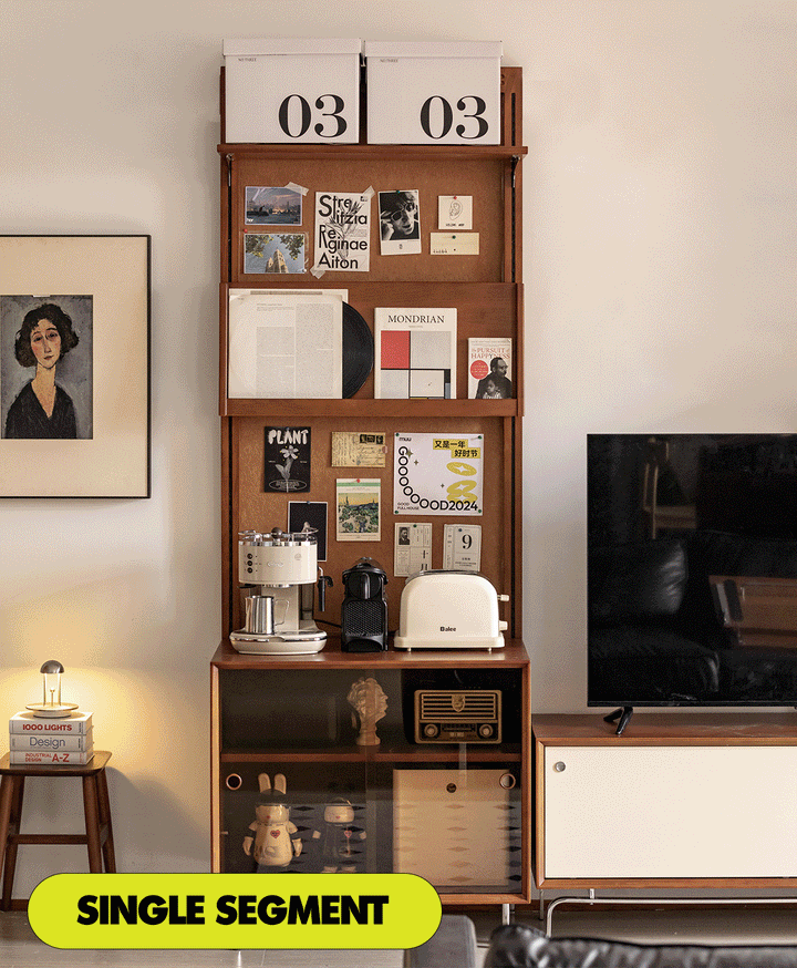 Vintage Boxwood Modular Hanging Wall Shelf System MUSE