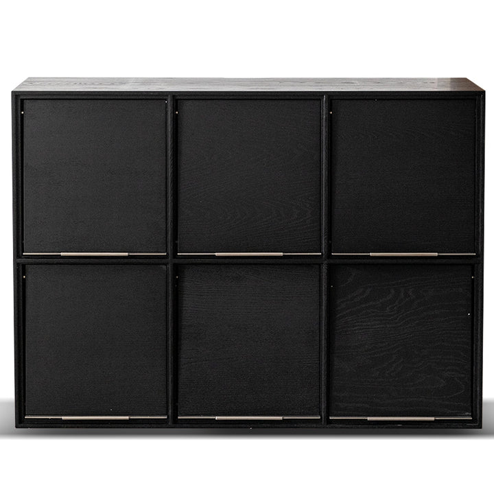 Minimalist Ash Wood Veneer Modular Box Cabinet GRID