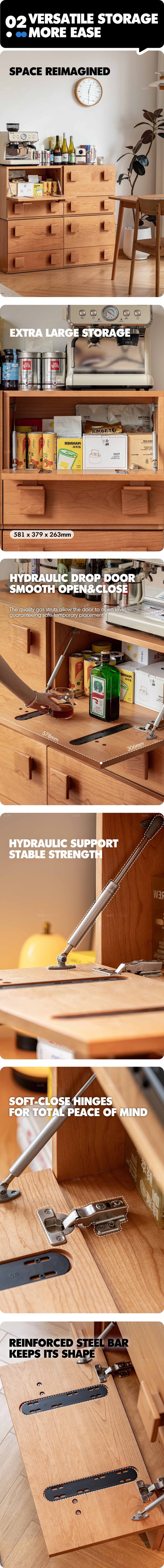 Scandinavian Cherry Wood Modular Cabinet NIMBUS More Details and Instruction_2