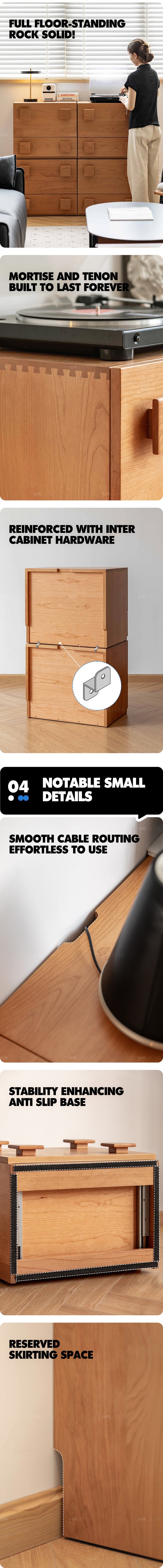 Scandinavian Cherry Wood Modular Cabinet NIMBUS More Details and Instruction_8