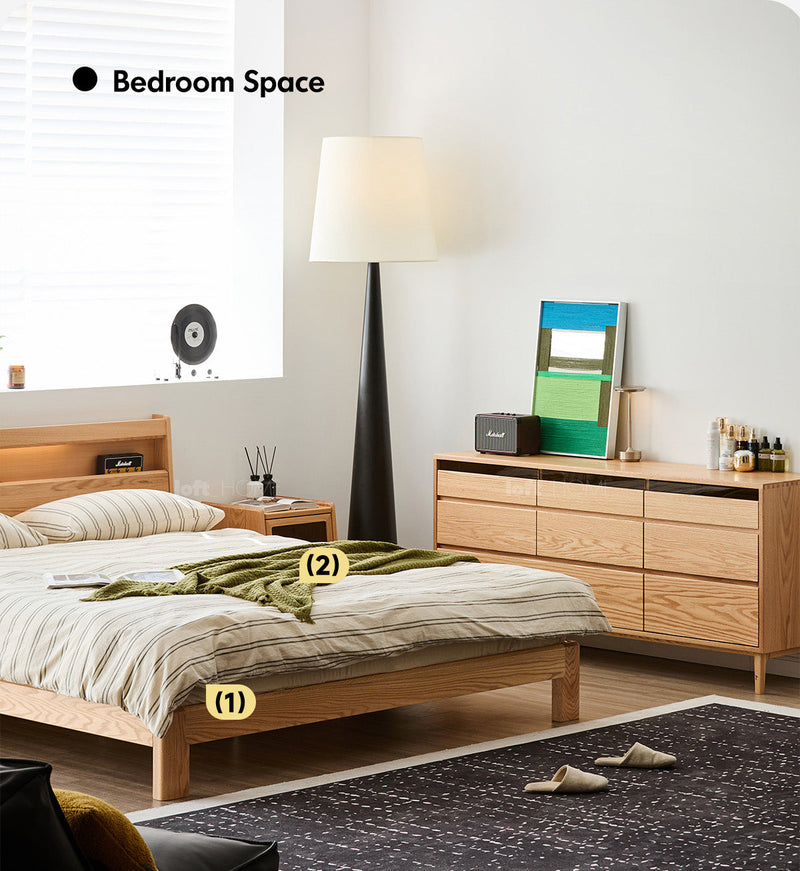 Scandinavian Oak Wood Chest Of 8 Drawers FLOATING LIGHT More Details and Instruction_10
