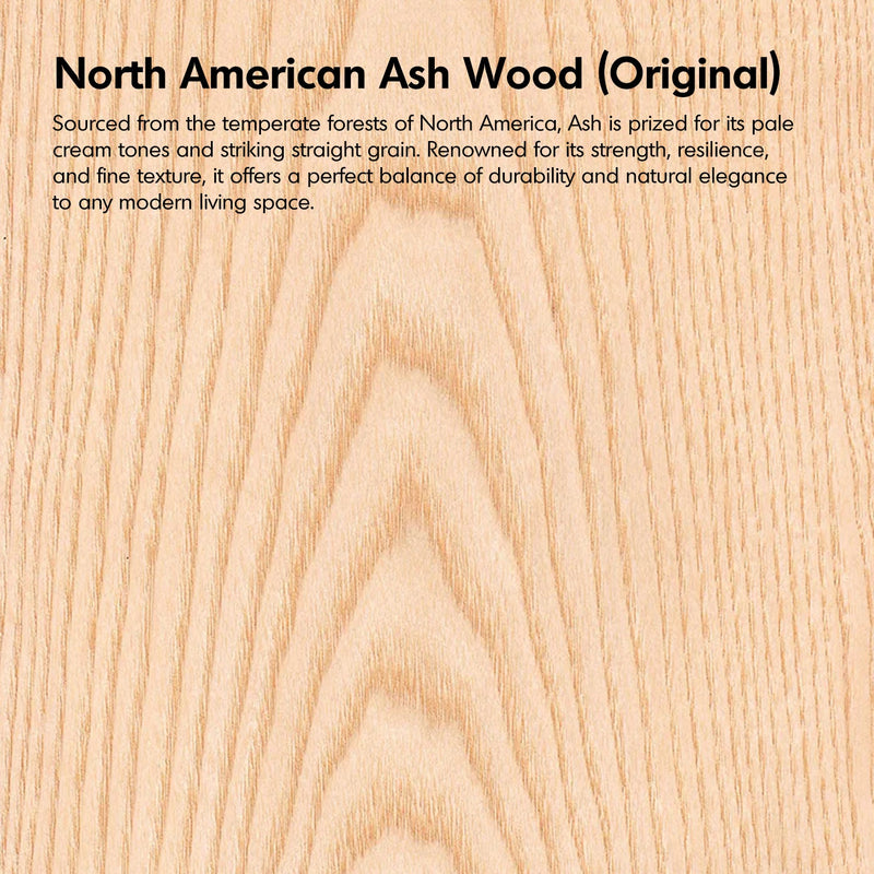 Minimalist Ash Wood Veneer TV Console COLIN Color Swatches