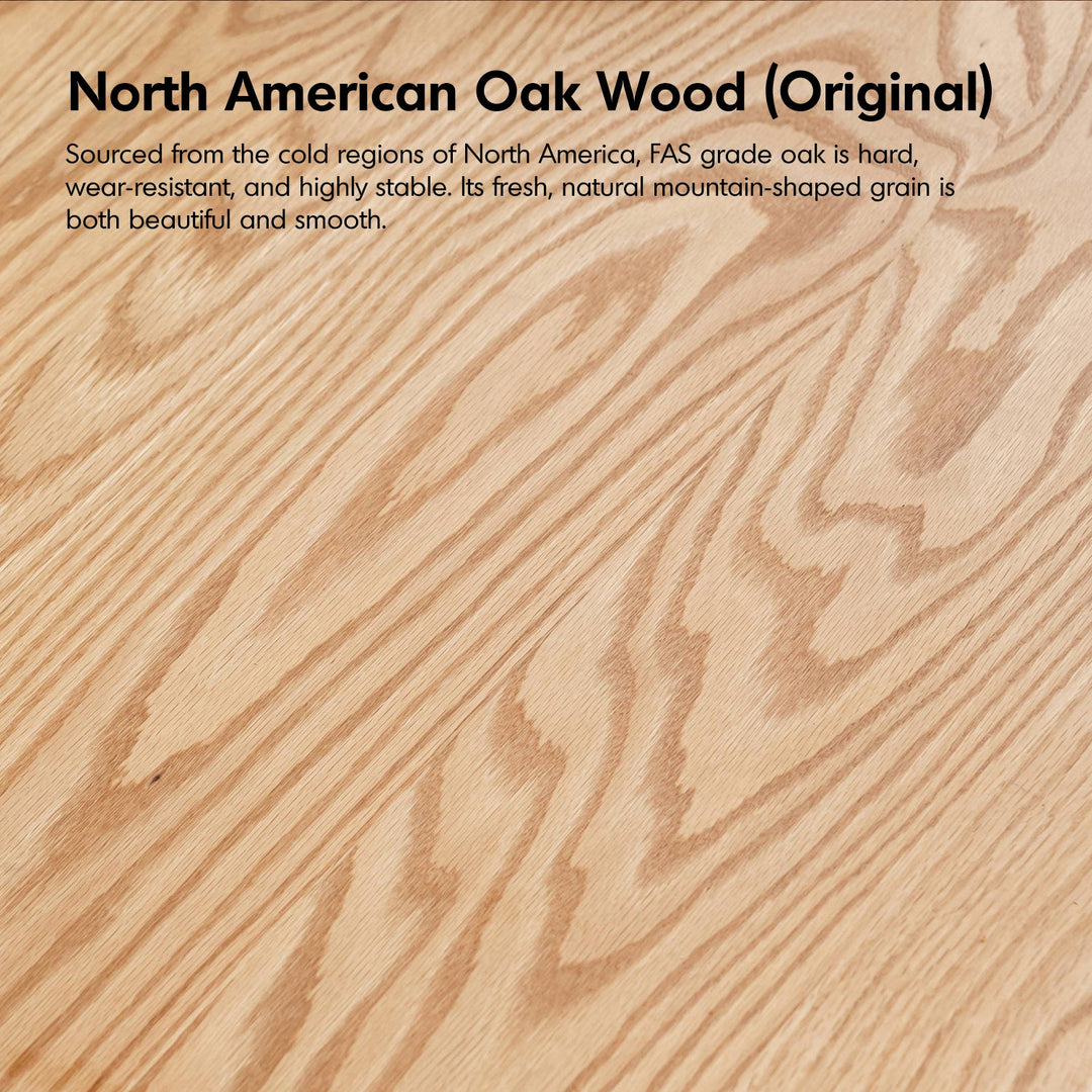 Scandinavian Oak Wood Study Table NOVA