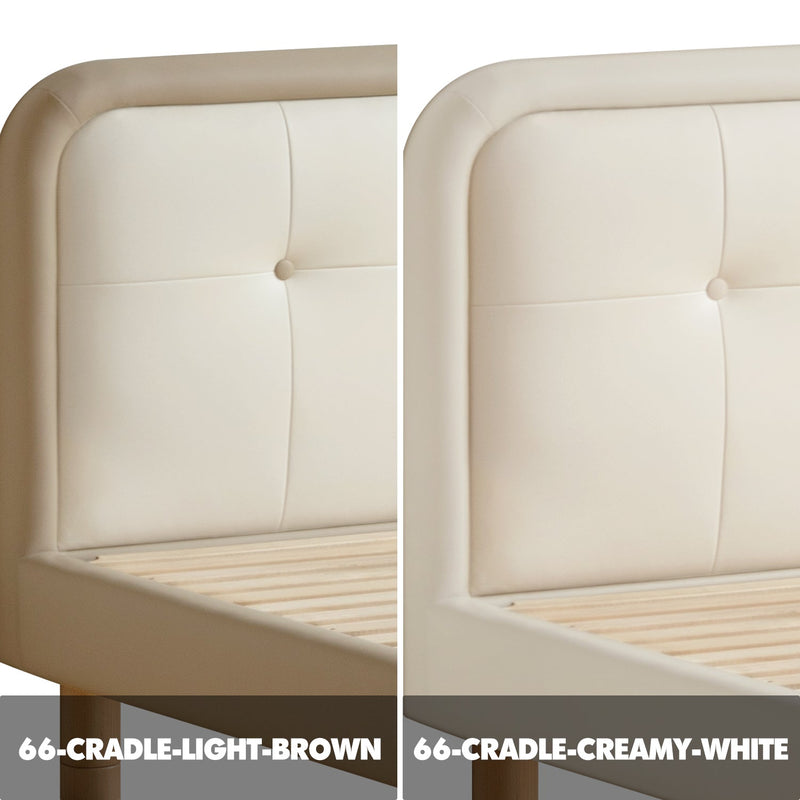 Modern Microfiber Leather Kids Bed CRADLE Color Swatches