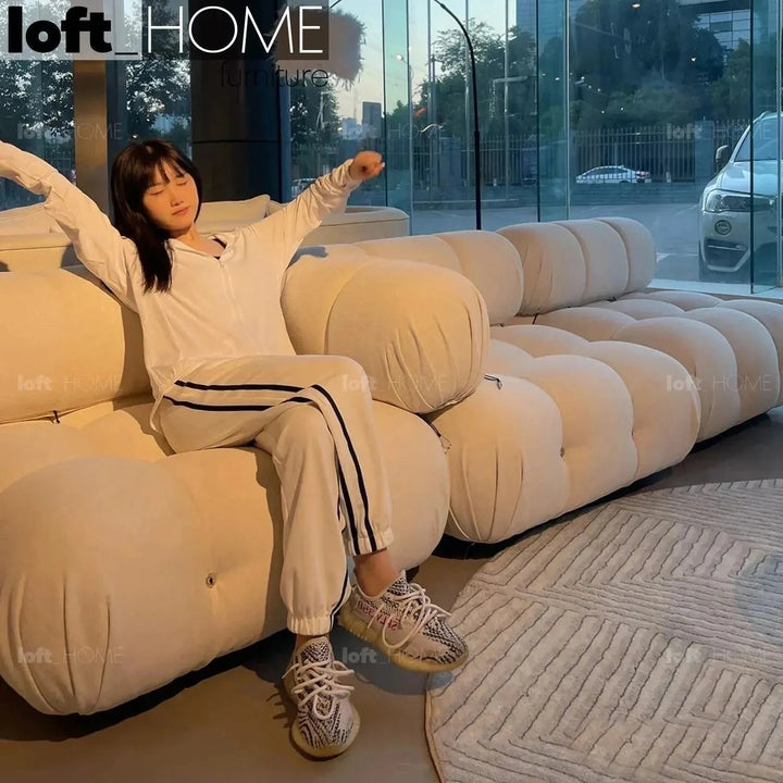 Contemporary Fabric 1 Seater Sofa CAMALEONDA