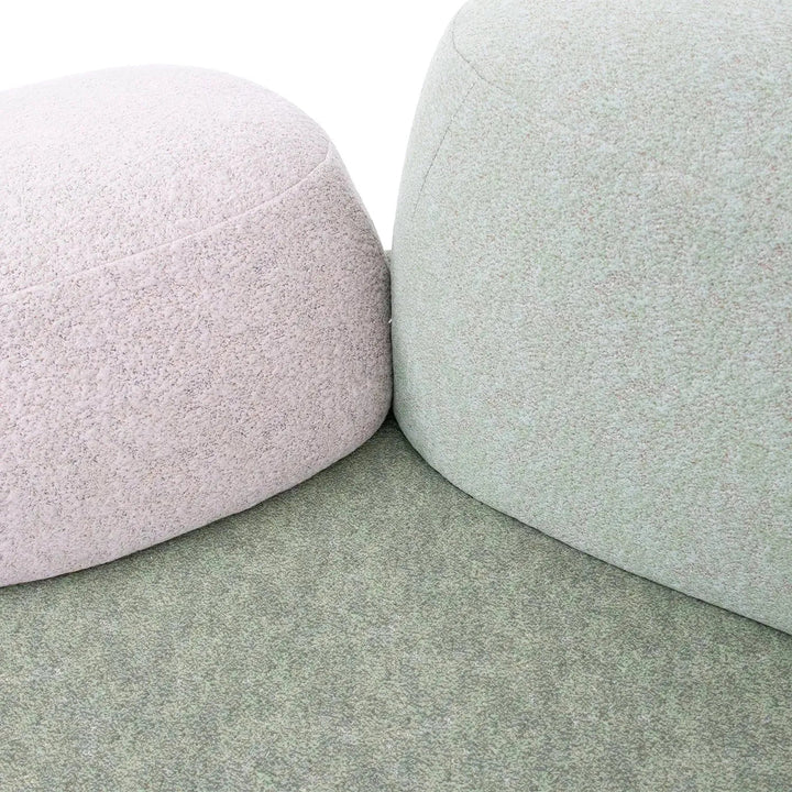 Contemporary Fabric 1 Seater Sofa PEBBLE