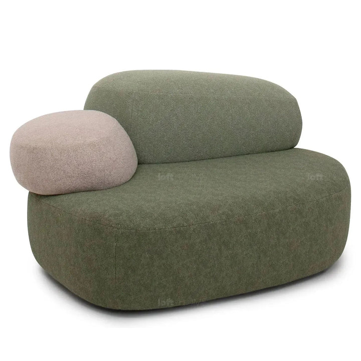 Contemporary Fabric 1 Seater Sofa PEBBLE