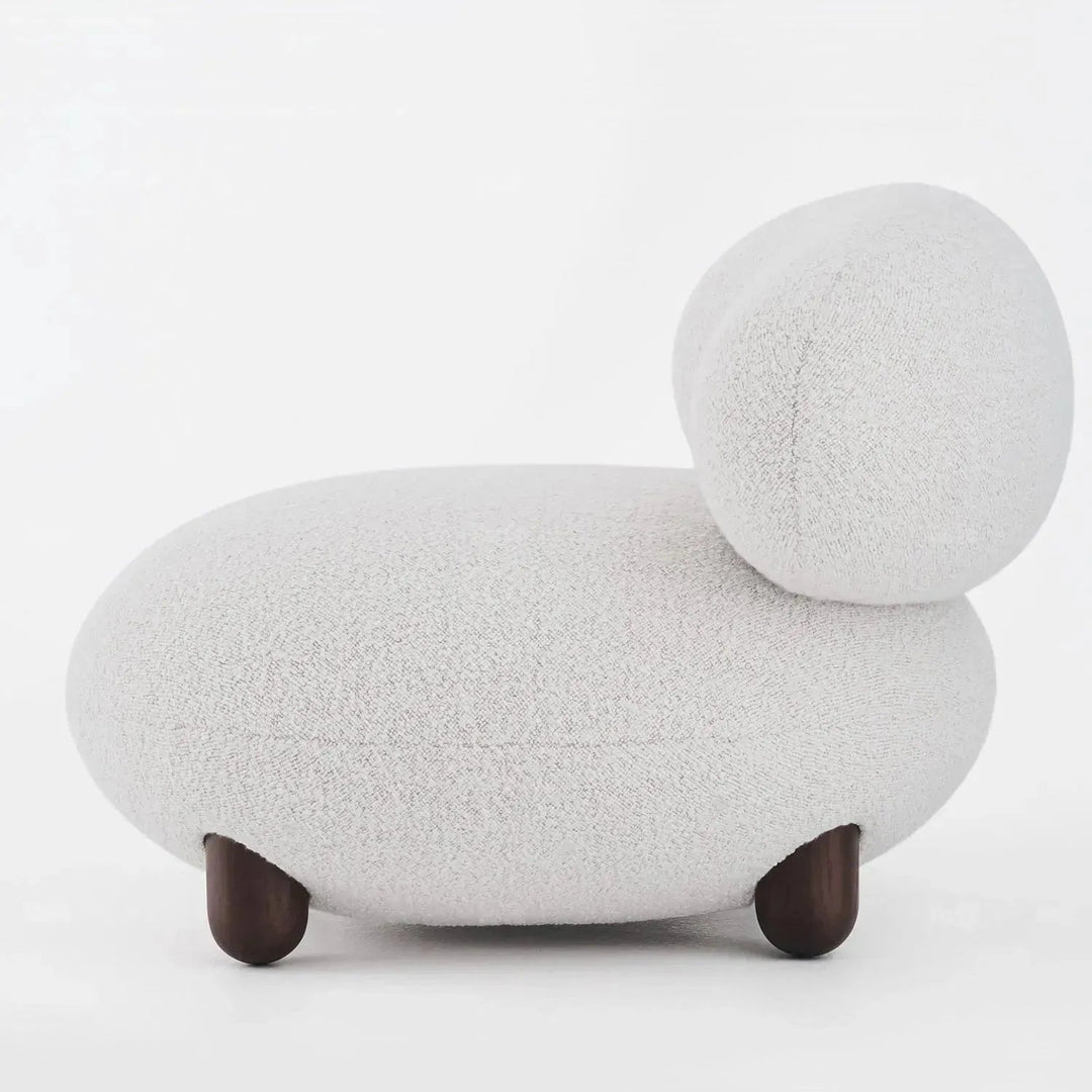 Cream Fabric 1 Seater Sofa TEDDY