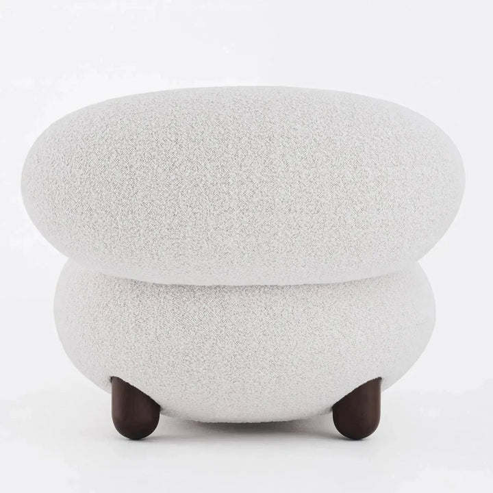 Cream Fabric 1 Seater Sofa TEDDY