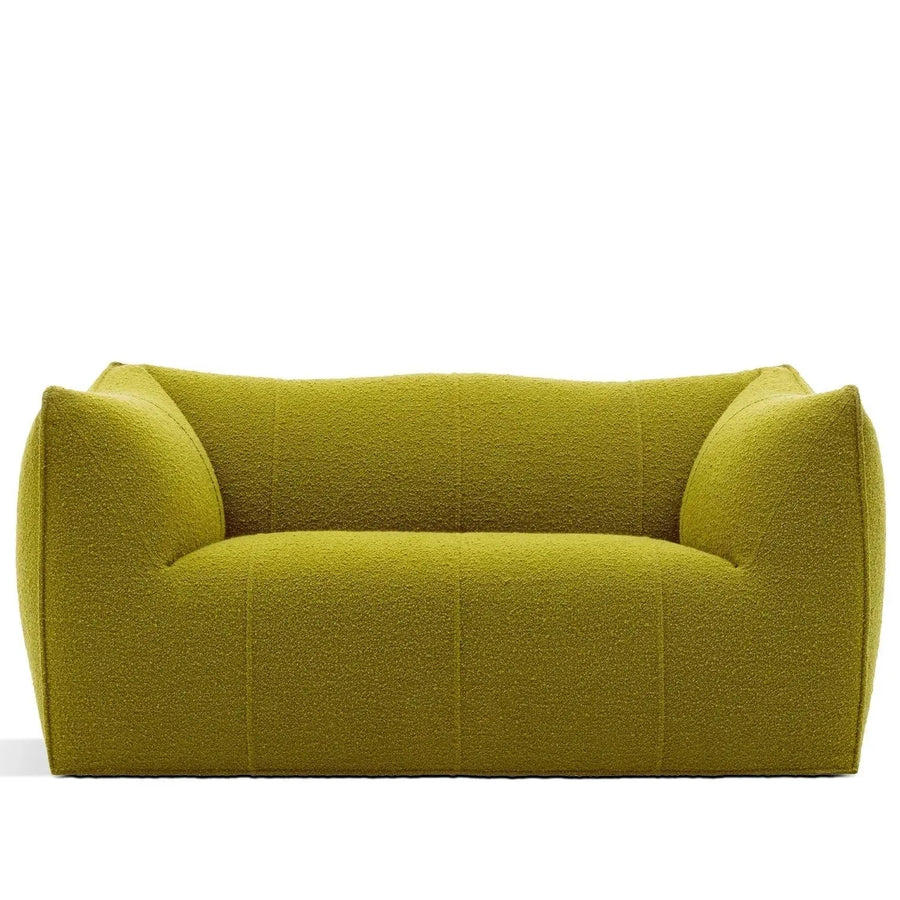Contemporary fabric 2 seater sofa bronte in white background.