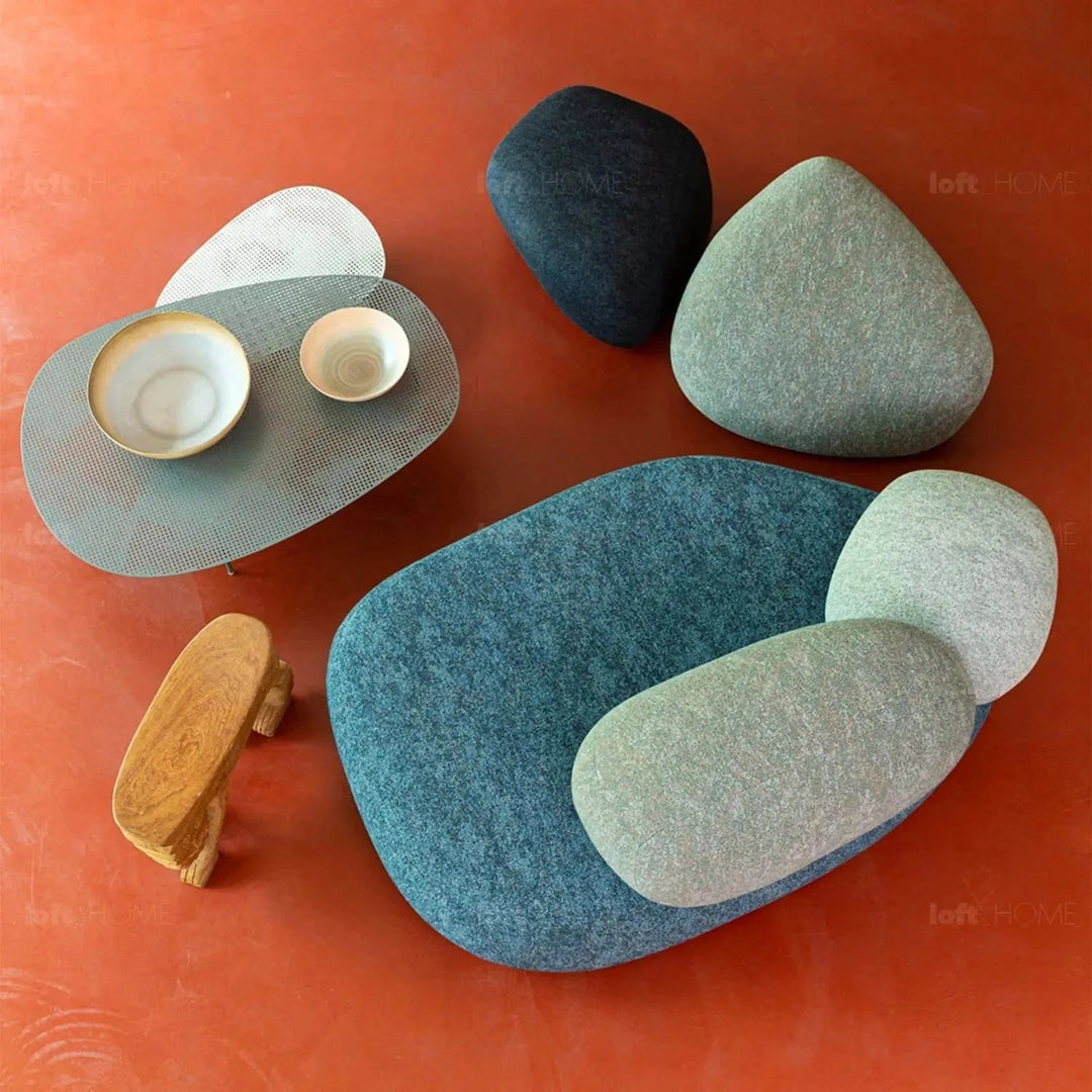 Contemporary Fabric 2 Seater Sofa PEBBLE