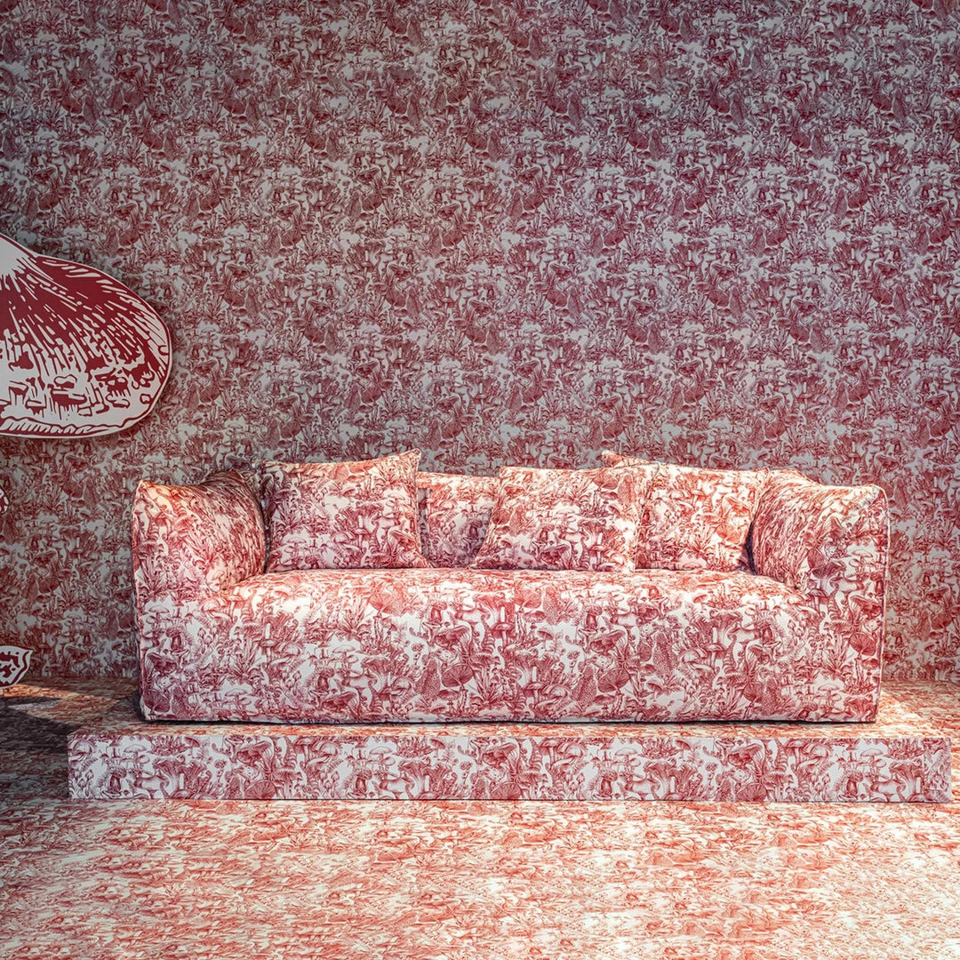 Contemporary Fabric 3 Seater Sofa BAMBOLE