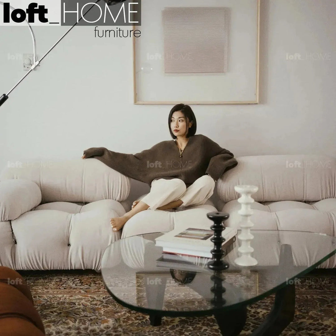 Contemporary Fabric 3 Seater Sofa CAMALEONDA