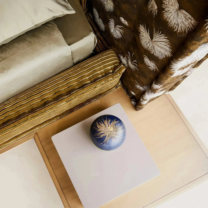 Contemporary Fabric Bed MAHJONG