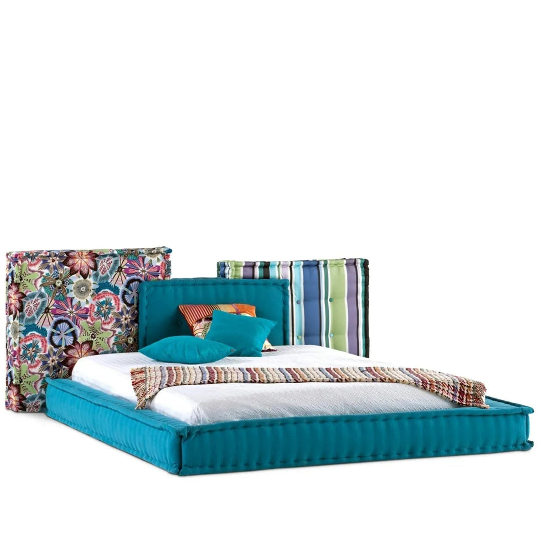 Contemporary Fabric Bed MAHJONG