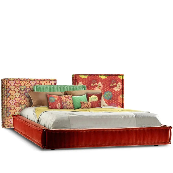 Contemporary Fabric Bed MAHJONG
