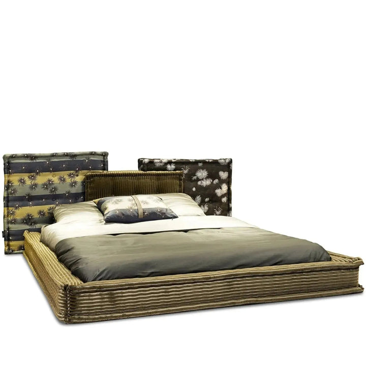 Contemporary Fabric Bed MAHJONG