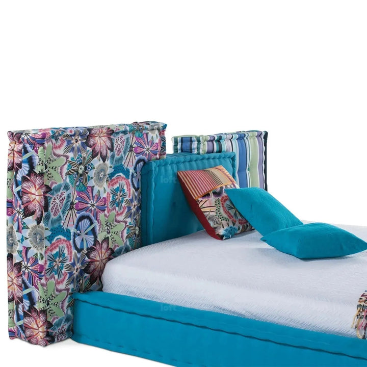 Contemporary Fabric Bed MAHJONG