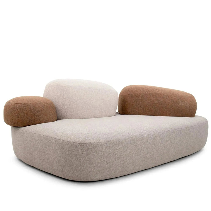 Contemporary Fabric L Shape Sectional Sofa PEBBLE 3+L