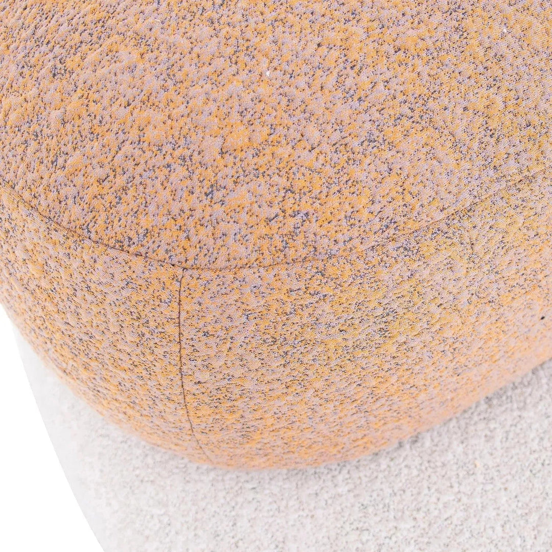 Contemporary Fabric Ottoman PEBBLE
