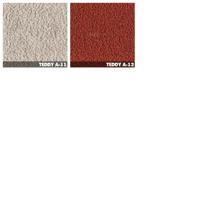 Cream Fabric Ottoman TEDDY