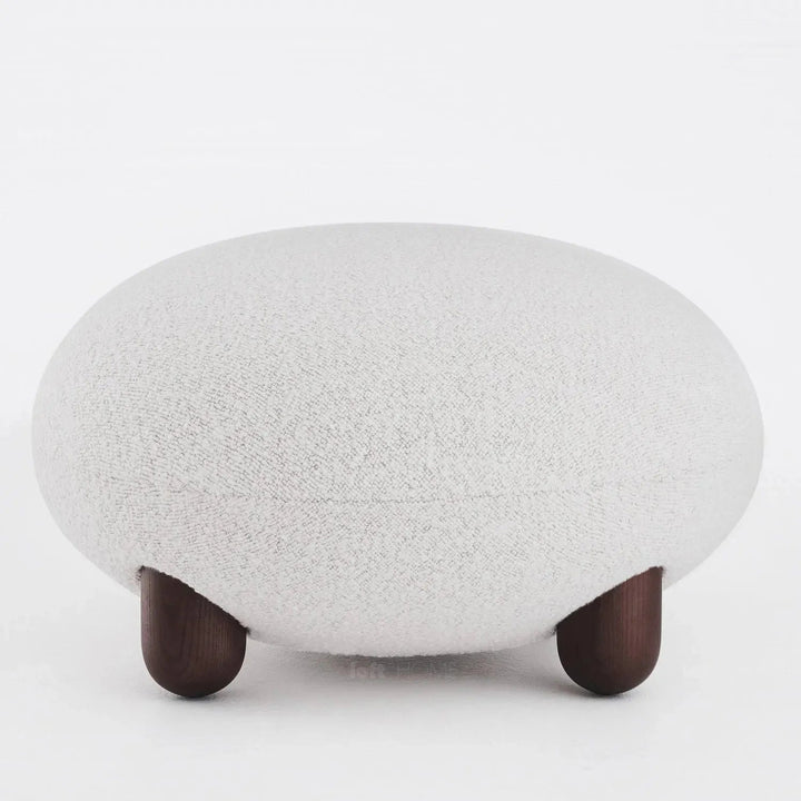 Cream Fabric Ottoman TEDDY