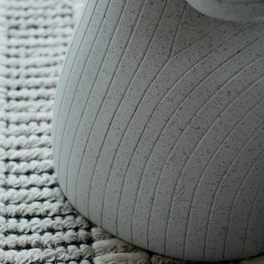 Bauhaus fiberglass side table monkey in close up details.