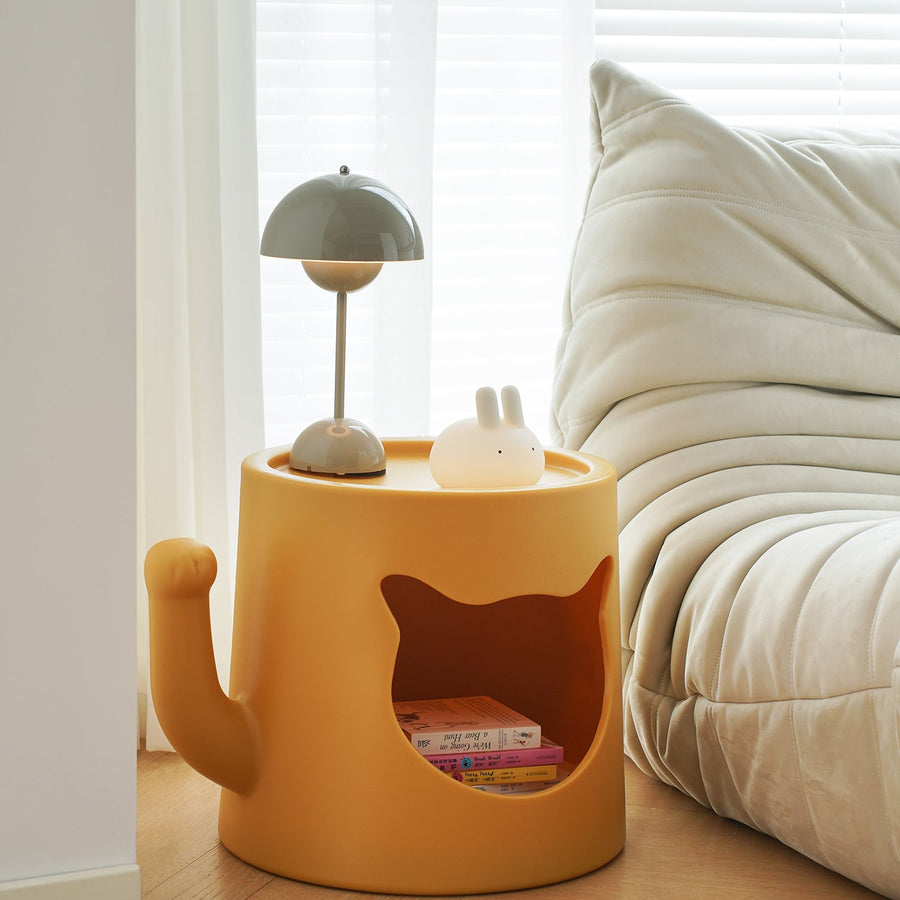 Contemporary Plastic Side Table CAT HOUSE
