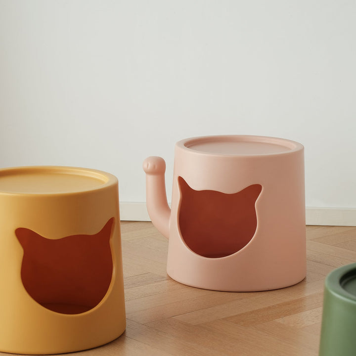 Bauhaus plastic side table cat house size charts.