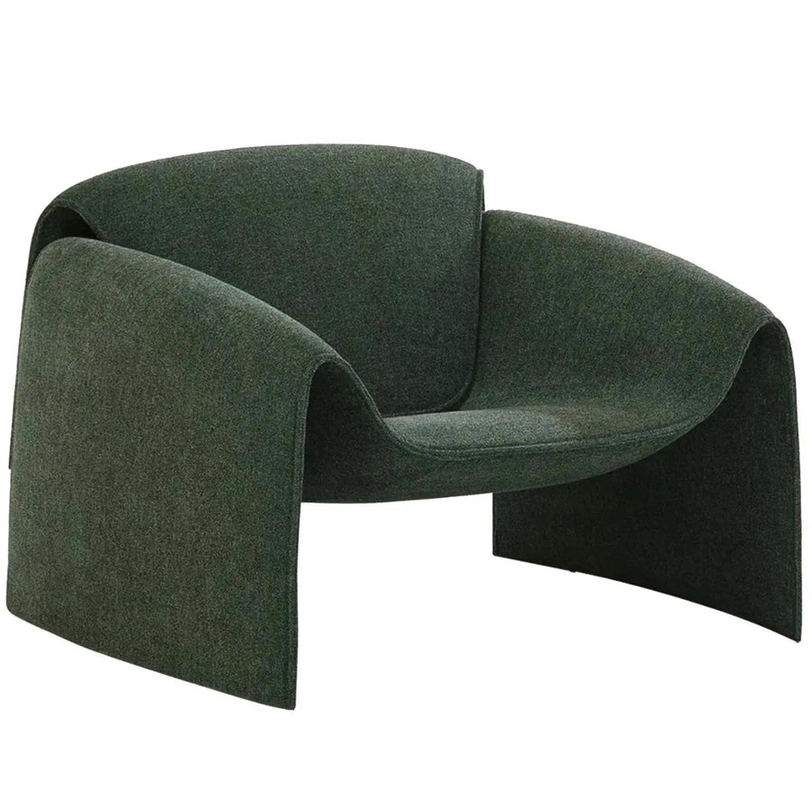 Contemporary teddy fabric 1 seater sofa le club in white background.