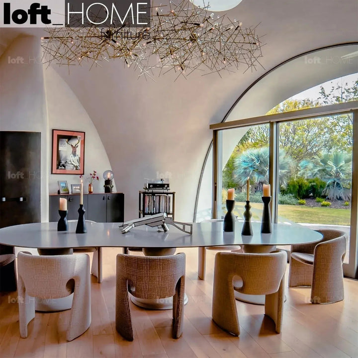 Contemporary Velvet Dining Chair CELESTE