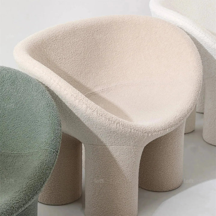 Cream Boucle 1 Seater Sofa Kids ELEPHANT