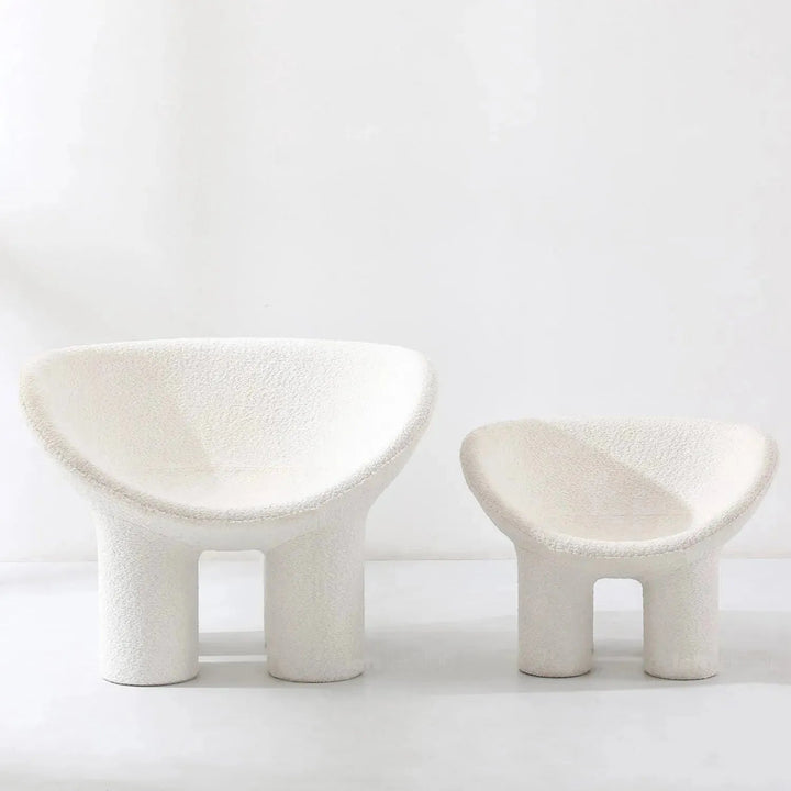 Cream Boucle 1 Seater Sofa Kids ELEPHANT