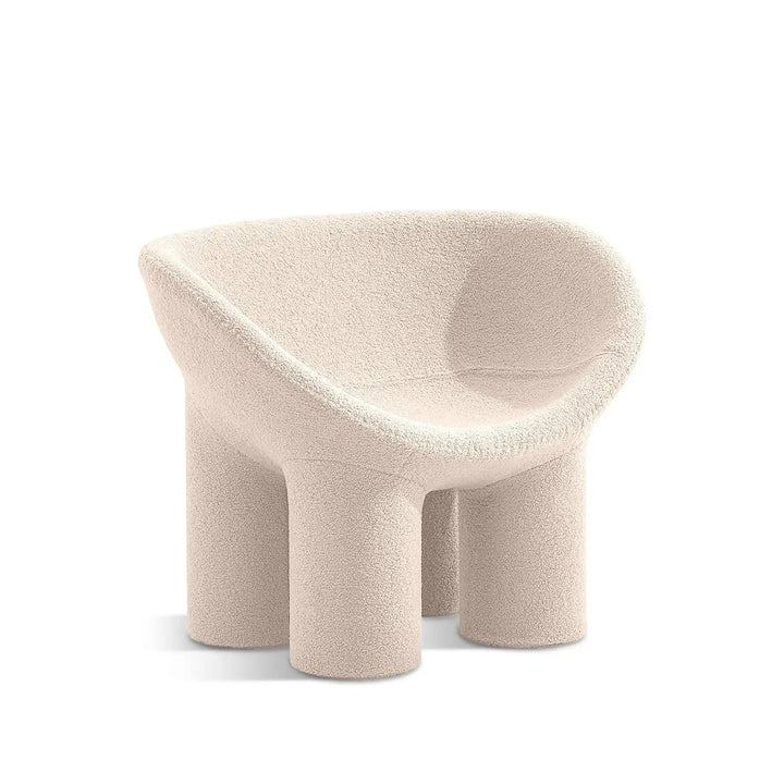Cream Boucle 1 Seater Sofa Kids ELEPHANT