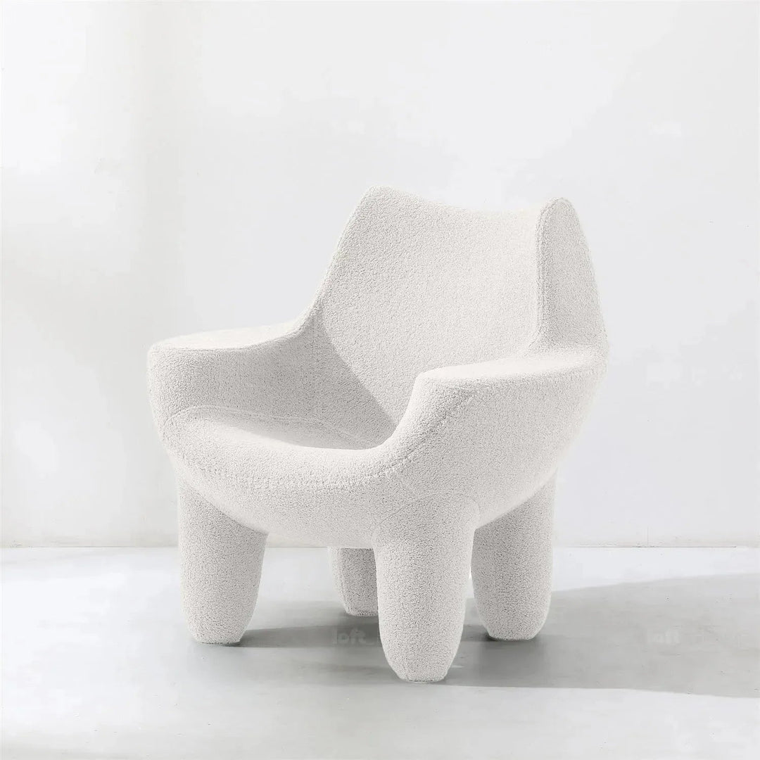 Cream Boucle 1 Seater Sofa MIBSTER