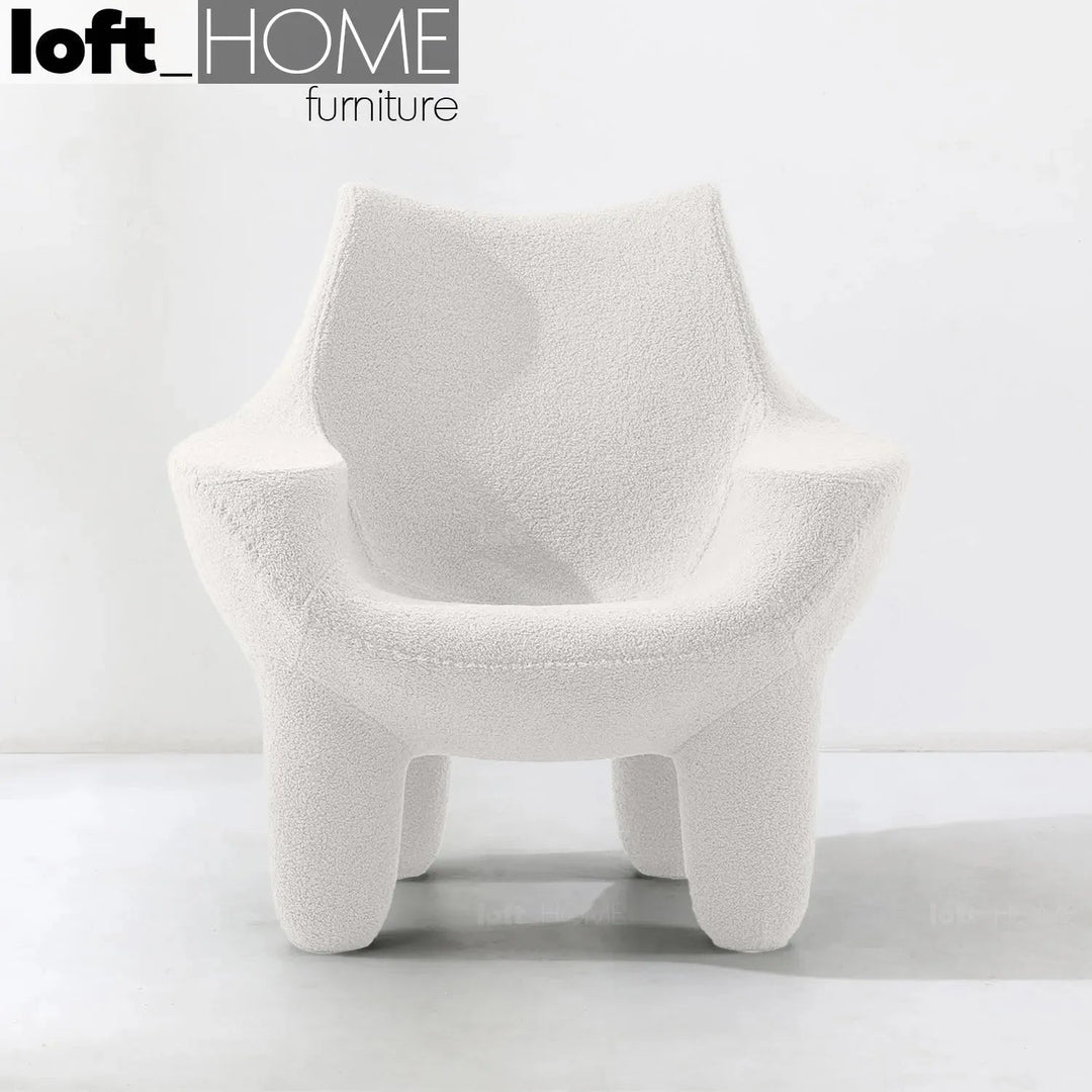 Cream Boucle 1 Seater Sofa MIBSTER