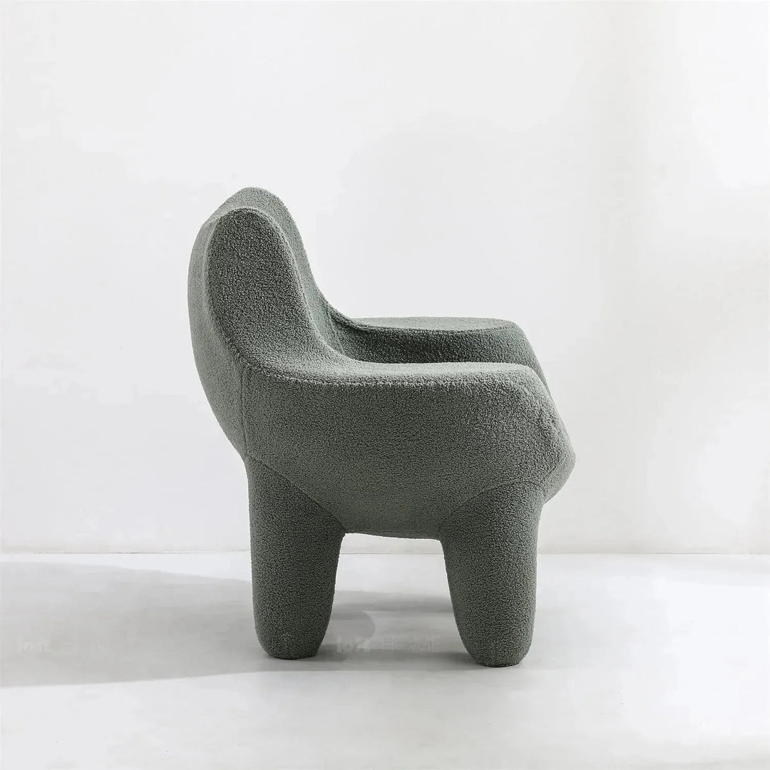 Cream Boucle 1 Seater Sofa MIBSTER