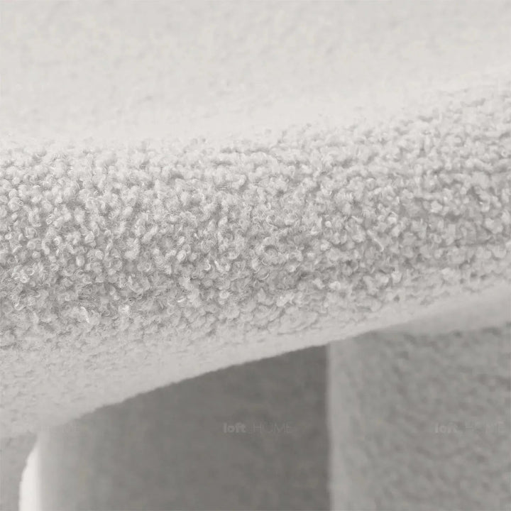 Cream Boucle 1 Seater Sofa MIBSTER