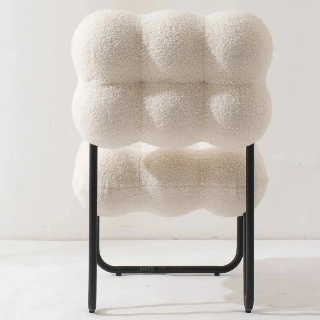 Cream Boucle 1 Seater Sofa SOUFFLE