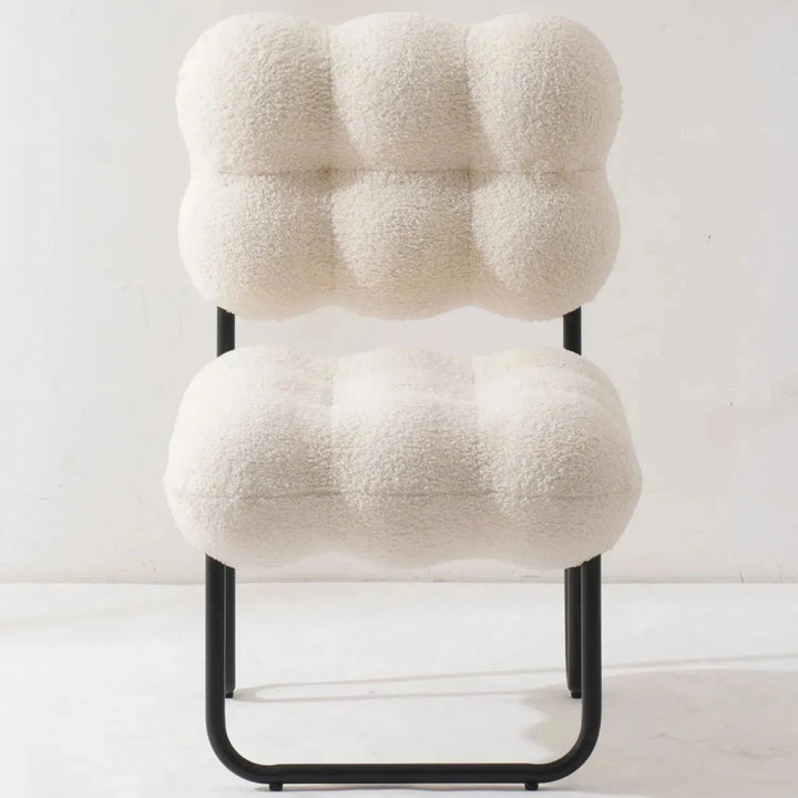 Cream Boucle 1 Seater Sofa SOUFFLE