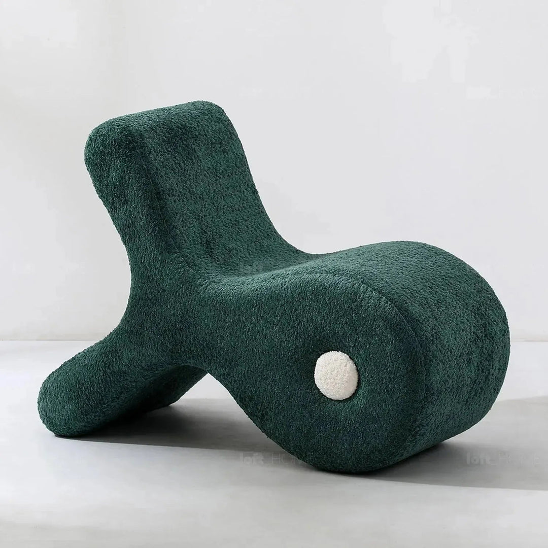 Cream Boucle Ottoman FISH