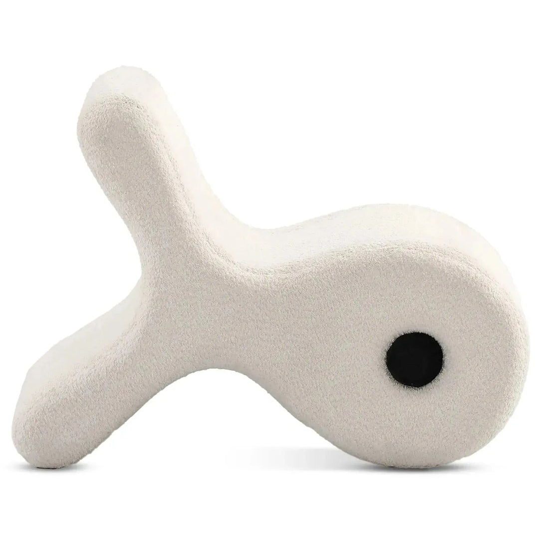 Cream Boucle Ottoman FISH