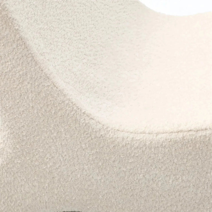 Cream Boucle Ottoman FISH