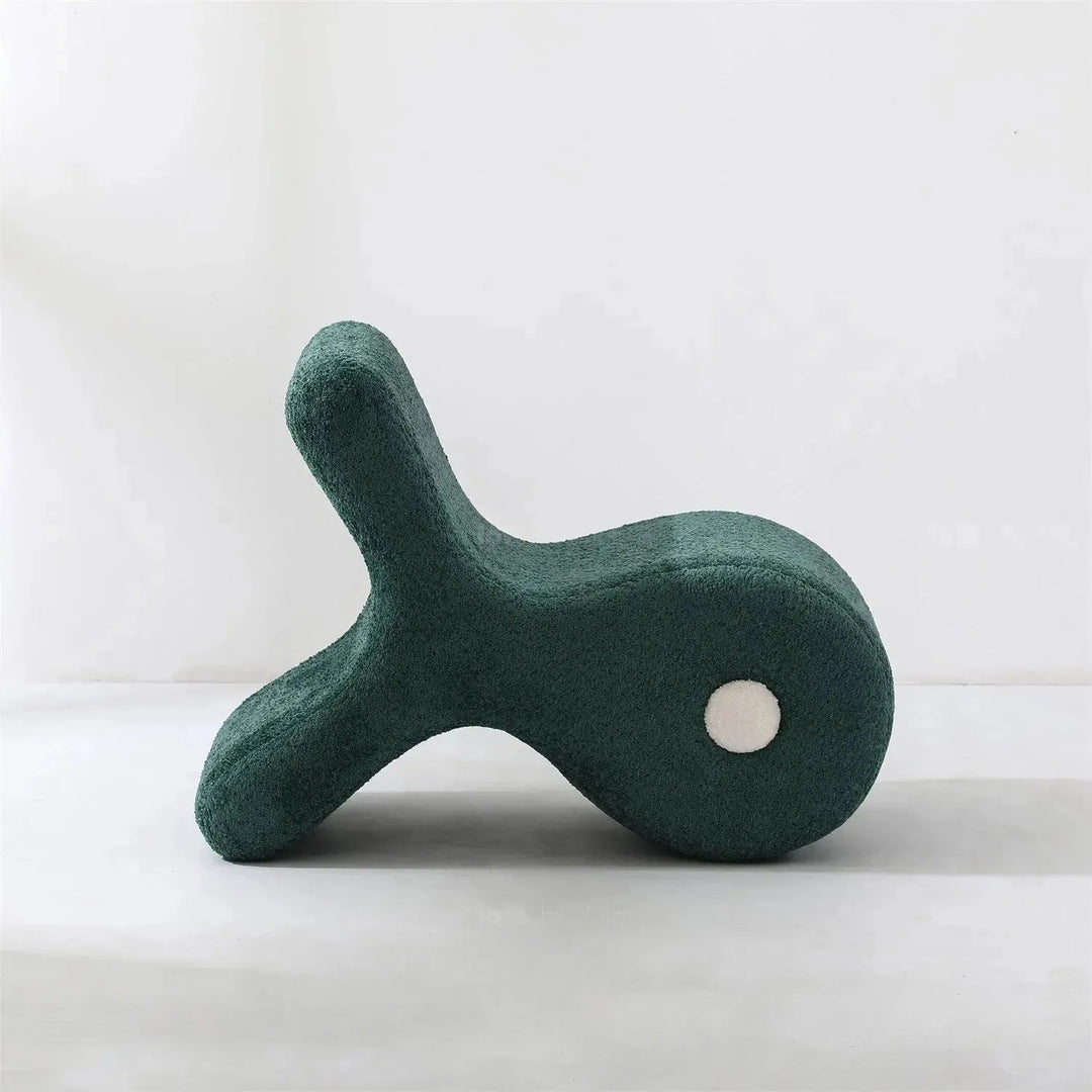 Cream Boucle Ottoman FISH