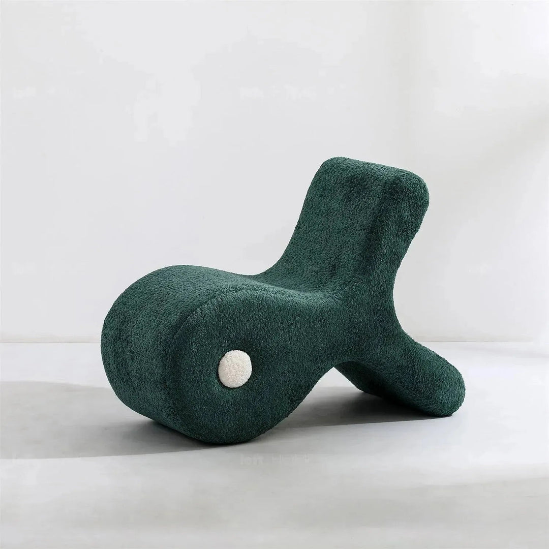 Cream Boucle Ottoman FISH