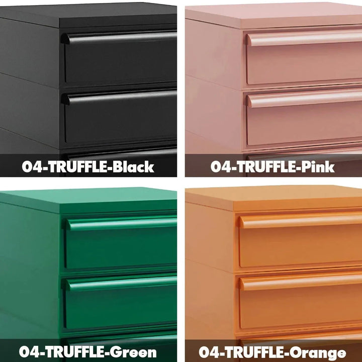 Contemporary Plastic Drawer Cabinet TRUFFLE 3 DRAWER