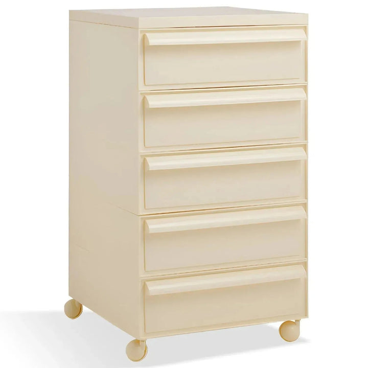Contemporary Plastic Drawer Cabinet TRUFFLE 5 DRAWER